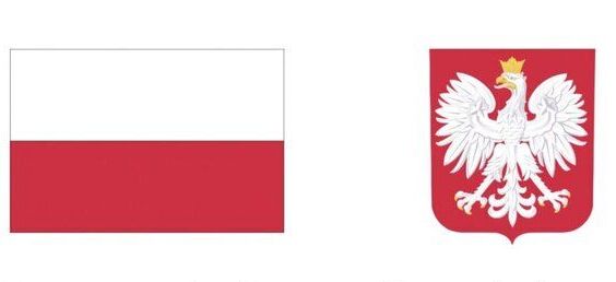 Flaga Polski po lewej, herb z orłem po prawej. Tekst informuje o rozpoczęciu budowy drogi gminnej Nr 112440L w miejscowościach Wilczopole, Kalinówka, Głusk oraz budowie chodnika i oświetlenia drogowego.