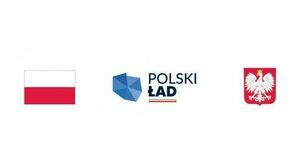 Flaga i godlo polski i logo polski ład