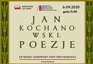 Gminna Biblioteka Publiczna w Borzechowie zaprasza do udziału w akcji ,,Narodowego Czytania"