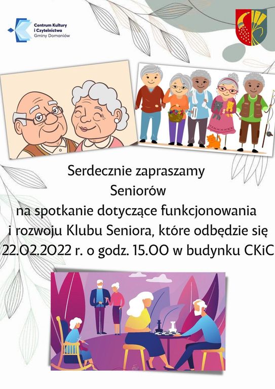 Spotkanie organizacyjne dotyczące funkcjonowania Klubu Seniora