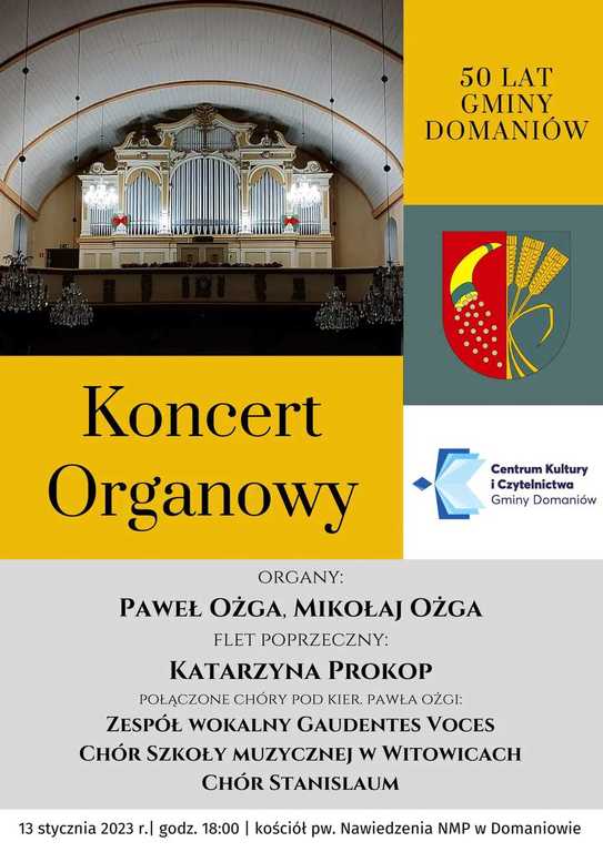 50-lecie Gminy Domaniów- Koncert Organowy 