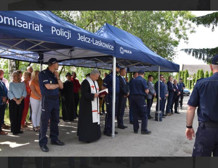 Wmurowanie Kamienia Węgielnego pod Posterunek Policji w Domaniowie