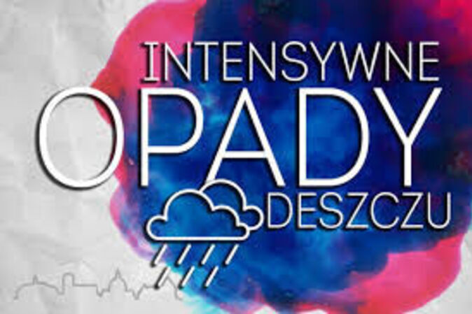 Prognoza niebezpiecznych zjawisk meteorologicznych - intensywne opady deszczu!