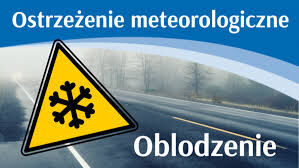 Ostrzeżenie meteorologiczne - oblodzenie!