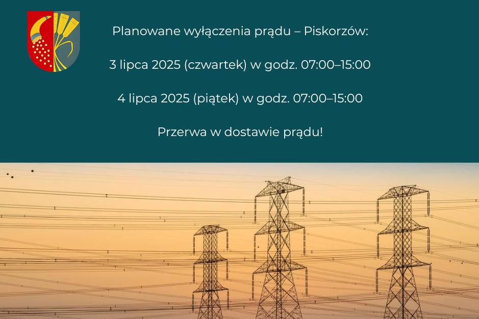 Planowane wyłączenia prądu – Piskorzów