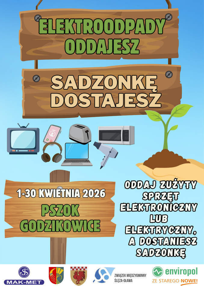 ELEKTROODPADY ODDAJESZ SADZONKĘ DOSTAJESZ