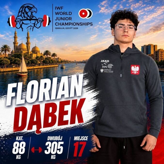 FLORIAN DĄBEK NA MISTRZOSTWACH ŚWIATA JUNIORÓW