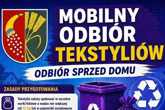 Mobilny odbiór tekstyliów sprzed posesji.