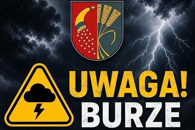 OSTRZEŻENIE METEOROLOGICZNE II STOPNIA – SILNY DESZCZ Z BURZAMI