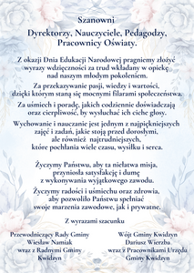 Szanowni Dyrektorzy, Nauczyciele, Pedagodzy, Pracownicy Oświaty