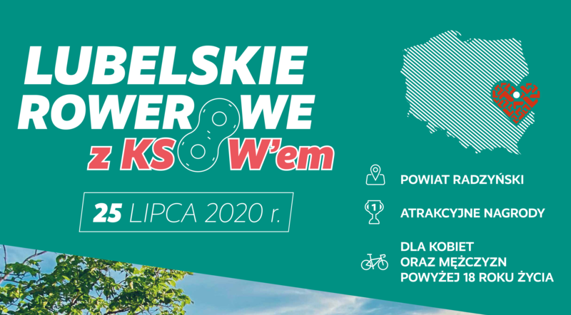 Plakat - Napis Lubelskie Rowerowe z KSOW-em 