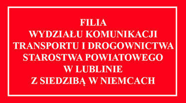 Grafika ogólna z pełną nazwą Filii Wydziału Komunikacji w Niemcach