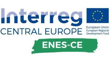 Grafika ogólna napis Interreg Central Europe ENES-CE.