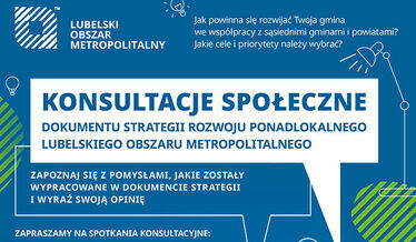 fragment plakatu zapraszającego na spotkanie konsultacyjne