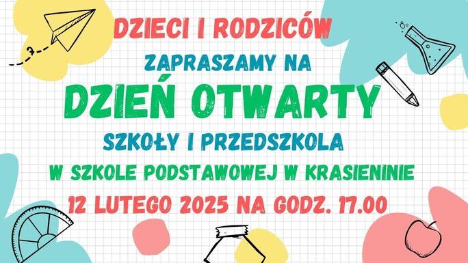 Dzień otwarty w Szkole Podstawowej w Krasieninie