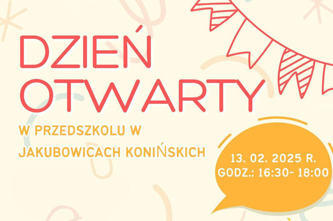 Dzień otwarty w Przedszkolu w Jakubowicach Konińskich