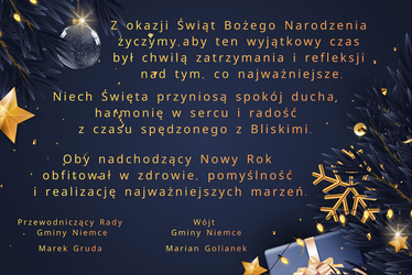 Życzenia z okazji Świąt Bożego Narodzenia