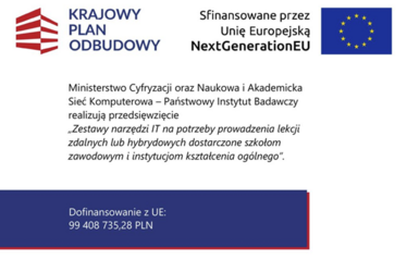 Wyposażenie pracowni do nauki zdalnej dla szkół, dla których Gmina Niemce jest organem prowadzącym