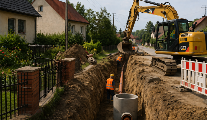 Budowa sieci kanalizacji sanitarnej dla południowej części Gminy Niemce