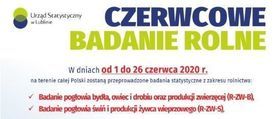 Grafika jest częścią plakatu czerwcowe badania rolne i taki napis się na niej znajduje 