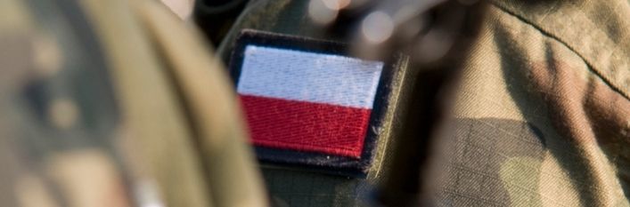Flaga  polski na mundurze