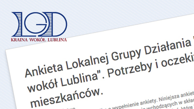 Ankieta LGD "Kraina wokół Lublina" 2014-2020