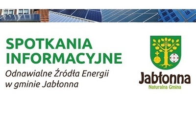 Spotkania informacyjne - Odnawialne Źródła Energii w gminie Jabłonna