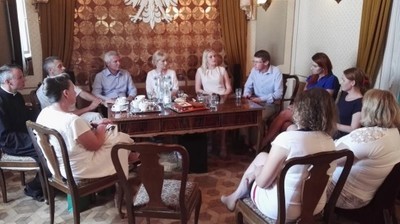 Wizyta przedstawicieli Teteriwskiej gromady w Jabłonnie