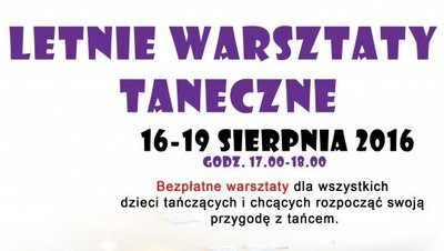 Zapraszamy na letnie warsztaty taneczne