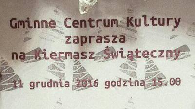 Kiermasz bożonarodzeniowy w Gminnym Centrum Kultury