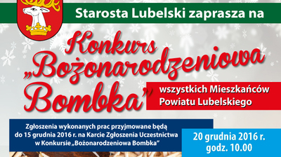 Konkurs na Bożonarodzeniową Bombkę