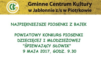 Zgłoszenia do konkursu "Śpiewający Słowik"