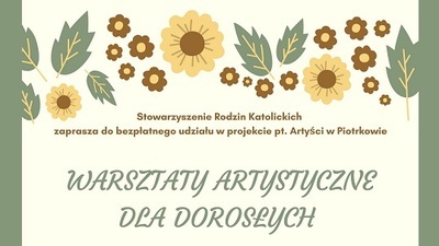 Warsztaty rękodzielnicze dla dorosłych. 