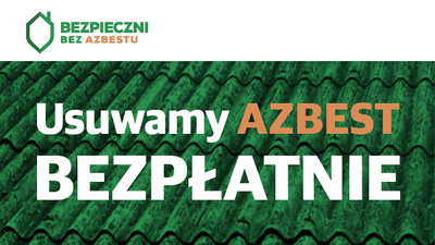 Ulotka Usuwamy Azbest bezpłatnie