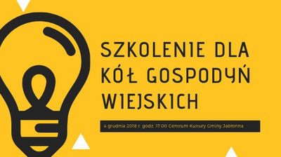 Szkolenie dla Kół Gospodyń Wiejskich