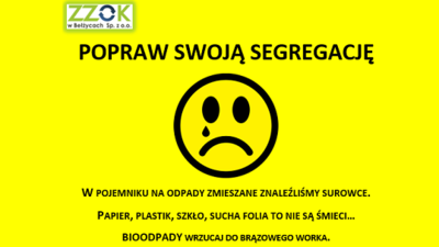 Mieszkańcu! Popraw swoją segregację