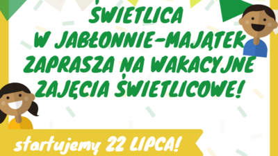 Ruszamy z zajęciami w świetlicy w Jabłonnie-Majątek