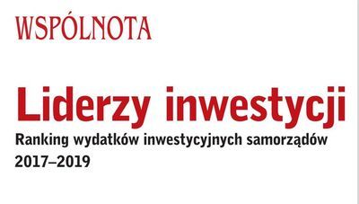Gmina Jabłonna znowu wysoko w rankingu "Liderzy Samorządowych Inwestycji"