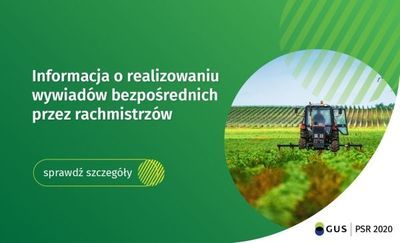 Informacja o realizowaniu wywiadów bezpośrednich przez rachmistrzów