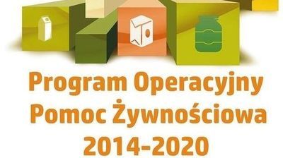 Napis na białym tle Program Operacyjny Pomoc Żywnościowa 2014-2020