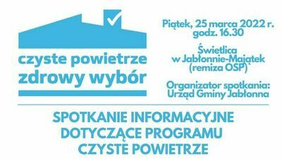 Spotkanie informacyjne programu czyste powietrze