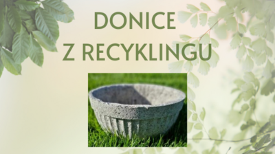 Grafika donice z recyklingu