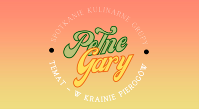 Grafika, tekst spotkanie kulinarne grupy pełne gary