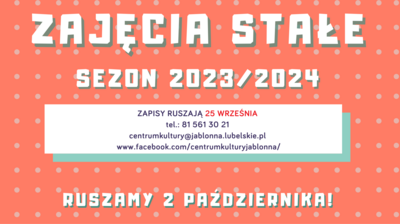 zajęcia stałe sezon 2023/2024