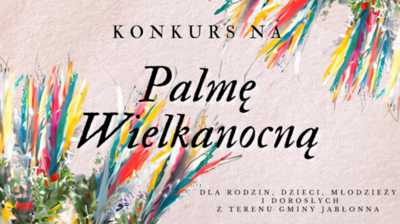 rysunek palm wielkanocnych, tekst konkurs na palmę wielkanocną