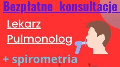 grafika bezpłatne konsultacje lekarz pulmonolog i spirometria