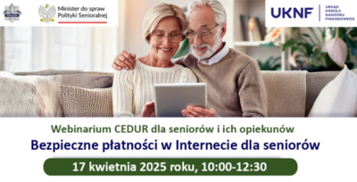 zdjęcie przedstawiające seniorów, napisy informujące o wydarzeniu