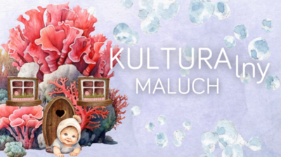 napis kulturalny maluch na zdjęciu przedstawiającym grafikę małego dziecka i małego domku