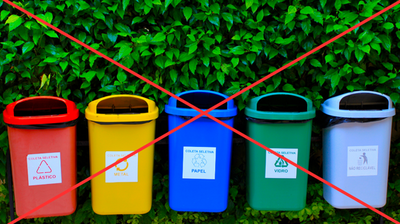 przekreślone zdjęcie koszy na śmieci