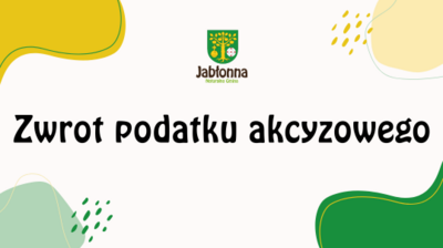 napis zwrot podatku akcyzowwgo